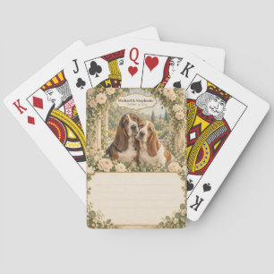 Basset Hound Wedding Guest Book Signing Deck Playing Cards