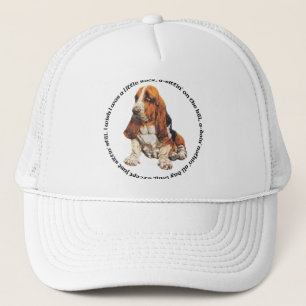 Basset Hound Wishing Ditty Trucker Hat