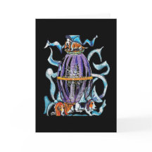 Basset Hounds & Bows - Plain Card