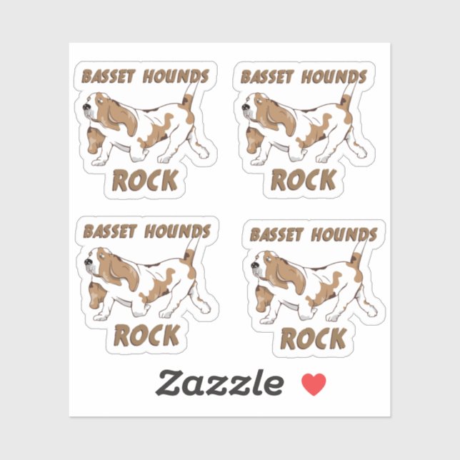 BASSET HOUNDS ROCK (Sheet)