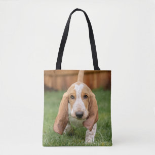 Basset Houng Puppy Walking Tote Bag