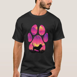 Basset Retriever Paw Mum Dad Dog Women Men T-Shirt