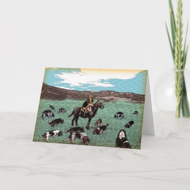 Basset Round-up  ~ Beecher Card (Front)