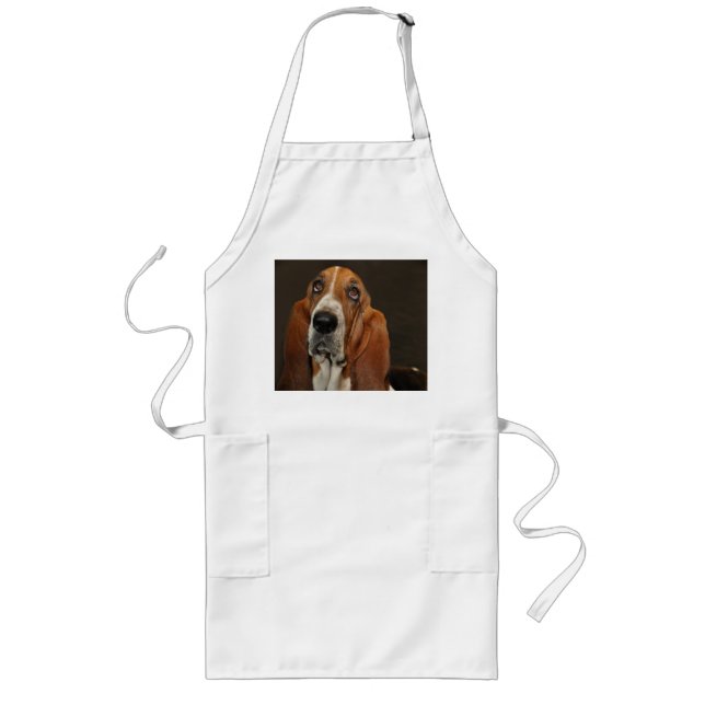 bassett hound 2 long apron (Front)