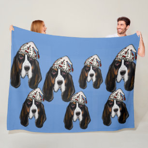Bassett Hound Fleece Blanket