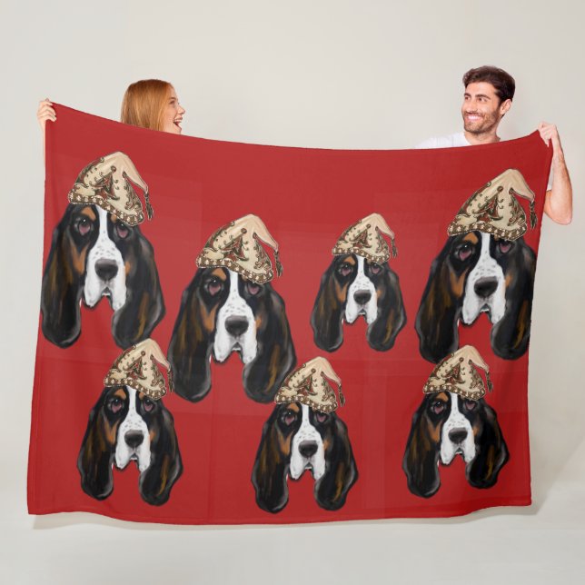 Bassett Hound   Fleece Blanket (In Situ)