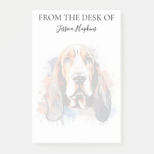 Bassett Hound Lover Monogrammed Notes