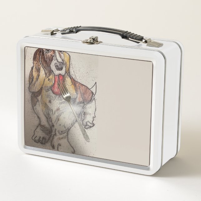 Bassett Hound Lunch Box (Front)