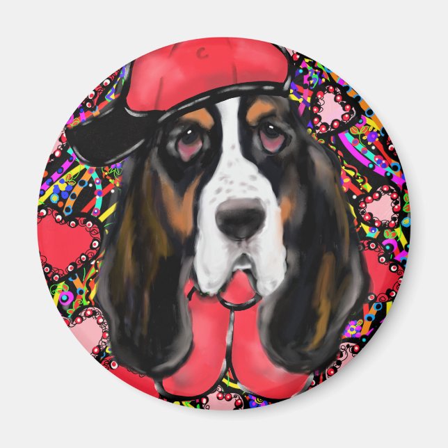 Bassett Hound Magnet (Front)