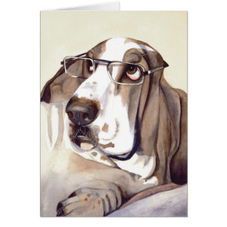 Bassett Hound Painted in Watercolour