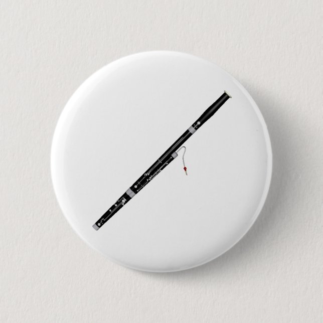 Bassoon 6 Cm Round Badge (Front)