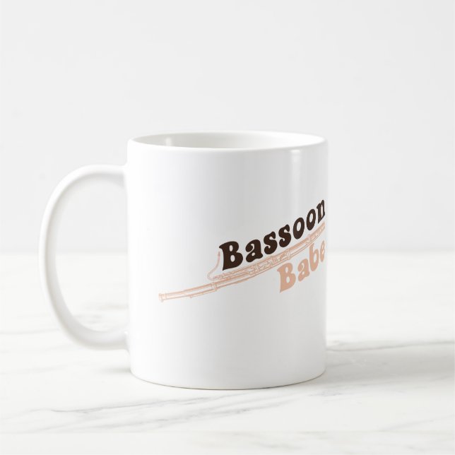 Bassoon Babe Coffee Mug (Left)