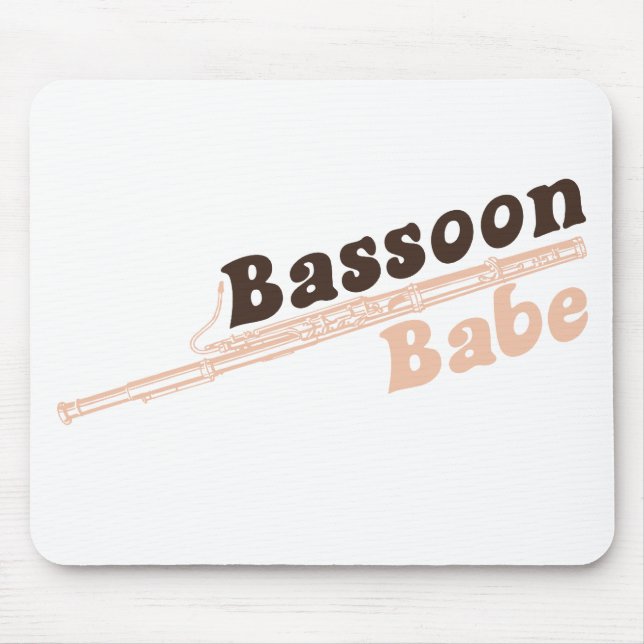 Bassoon Babe Mouse Pad (Front)