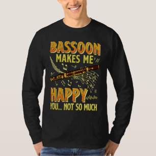 Bassoon Bassoonist Instrument Woodwind Player 2 T-Shirt
