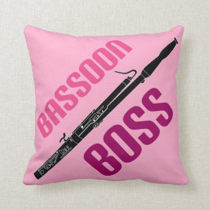 Bassoon Boss Music Quote Gift Idea Cushion
