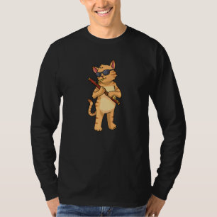 Bassoon Cat Music Women Jazz Music Cat Bassoon T-Shirt