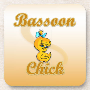 Bassoon chick coaster