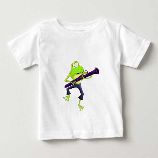 Bassoon Frog Baby T-Shirt (Front)