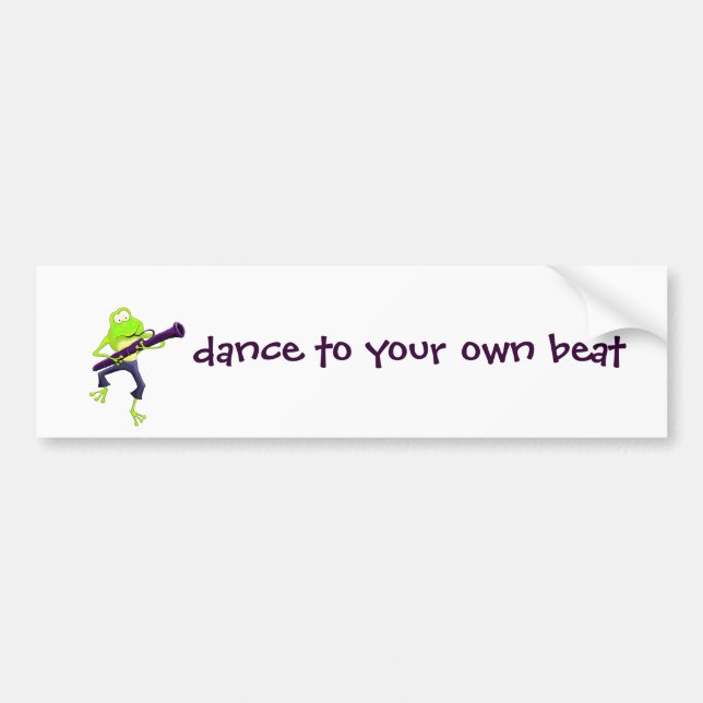 Bassoon Frog Bumper Sticker (Front)