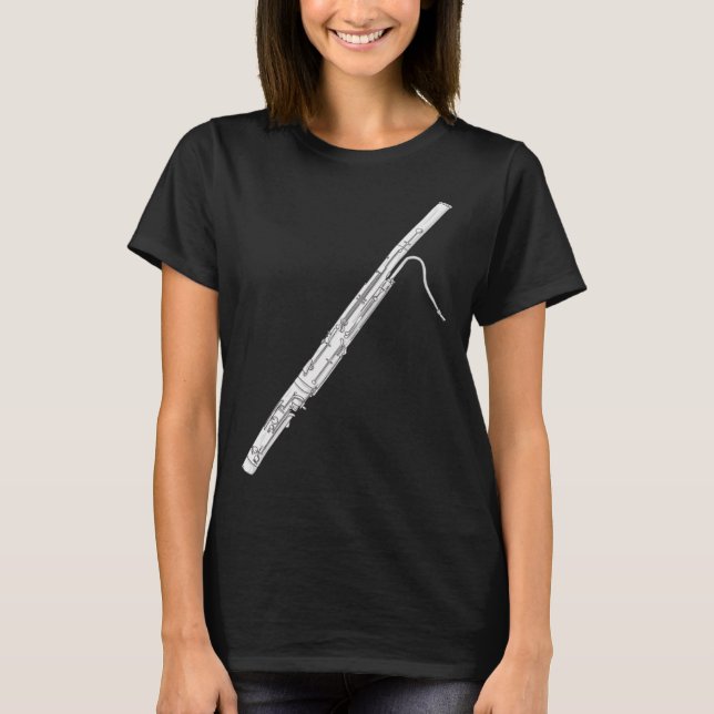 bassoon instrument graphic for men women children T-Shirt (Front)