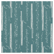 Bassoon Instrument Music Orchestra Band Craft Teal