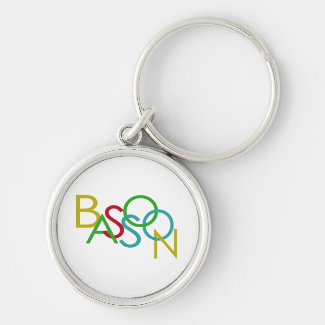 BASSOON Letters Key Ring (Front)