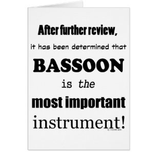 Bassoon  Most Important Instrument