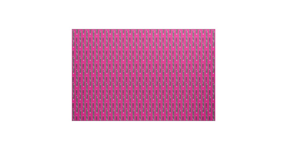 Bassoon Music Musician Room Decor Pink Fabric | Zazzle