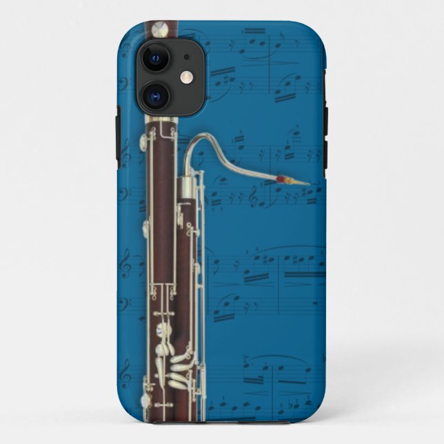 Bassoon & music phone case. Pick colour Case-Mate iPhone Case (Back)