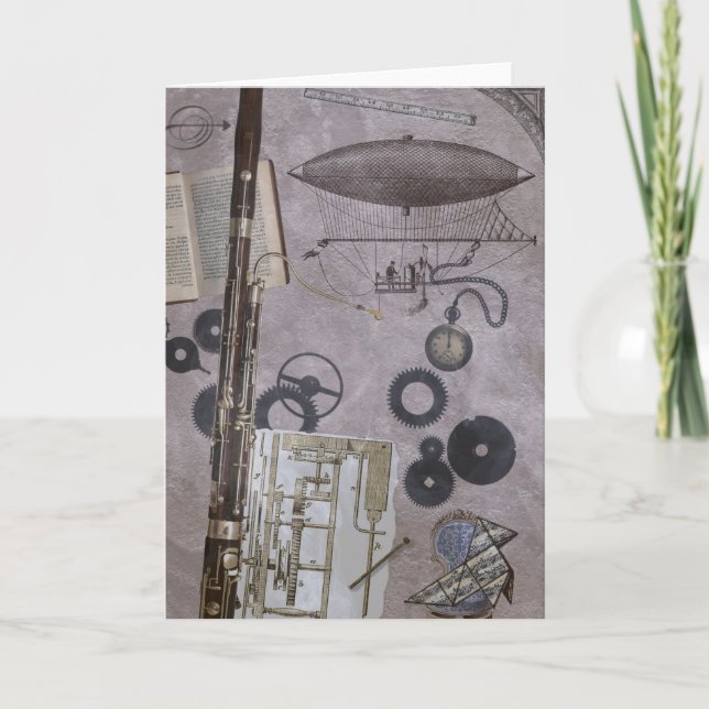 Bassoon or Later Steampunk Carnival Card (Front)