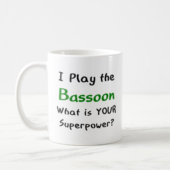 bassoon player coffee mug (Left)