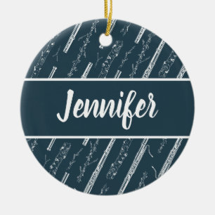 Bassoon Player Music Gift Custom Personalised Ceramic Ornament