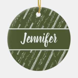 Bassoon Player Musician Gift Custom Personalised Ceramic Ornament