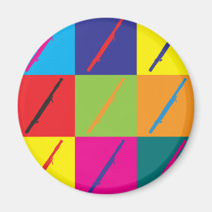 Bassoon Pop Art Magnet