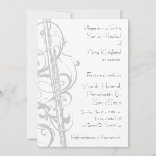 Bassoon Recital Invitation