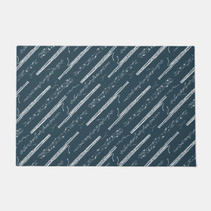 Bassoon Rug Blue Unique Musician Gifts