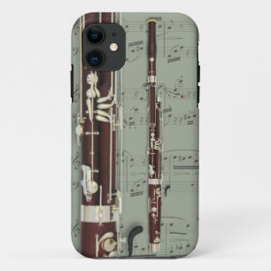 Bassoon & sheet music phone case. Pick colour iPhone 11 Case