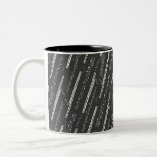 Bassoon Themed Musical Instrument Band Orchestra Two-Tone Coffee Mug