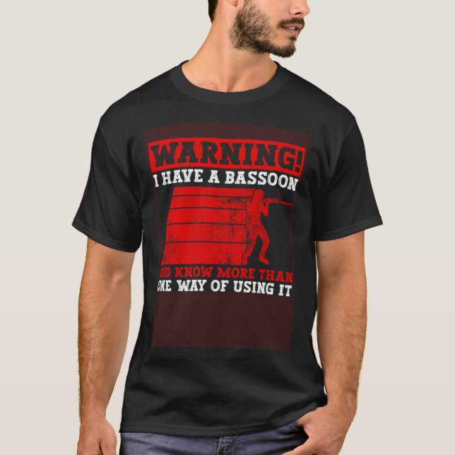 Bassoon Wind Instrument And Woodwind instrument Ba T-Shirt (Front)