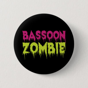 Bassoon Zombie 6 Cm Round Badge