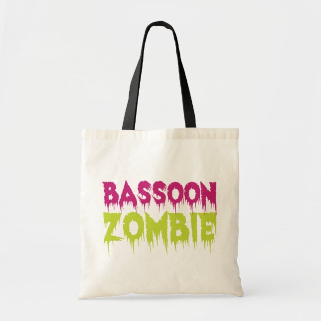 Bassoon Zombie Tote Bag (Front)