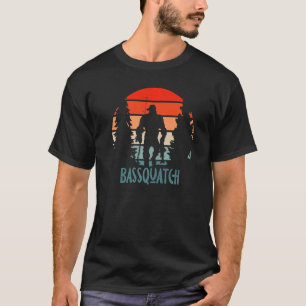 Bassquatch Fishing Fisherman Fishing Rod Bass Fis T-Shirt
