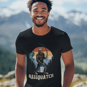 Bassquatch Fun for Bigfoot Lovers T-Shirt