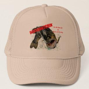 Bassquatchin' on the hunt trucker hat