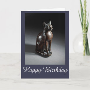 Bast (Egyptian cat goddess) birthday card