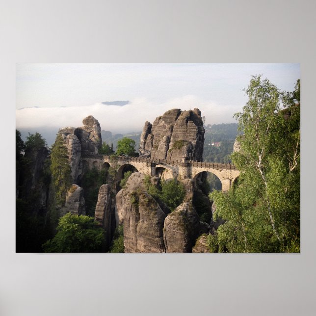 Bastei Bridge In Saxon Switzerland poster (Front)