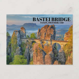 Bastei Bridge Saxon Switzerland Photo Postcard
