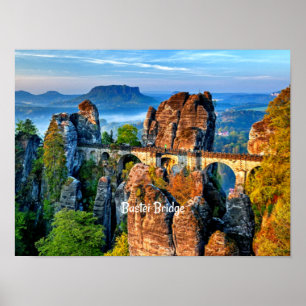Bastei Bridge, Saxon, Switzerland Poster