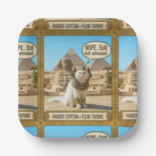 Bastet Antient Egypt Goddess Pharaoh Sekhment Paper Plate