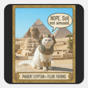 Bastet Antient Egypt Goddess Pharaoh Sekhment Square Sticker